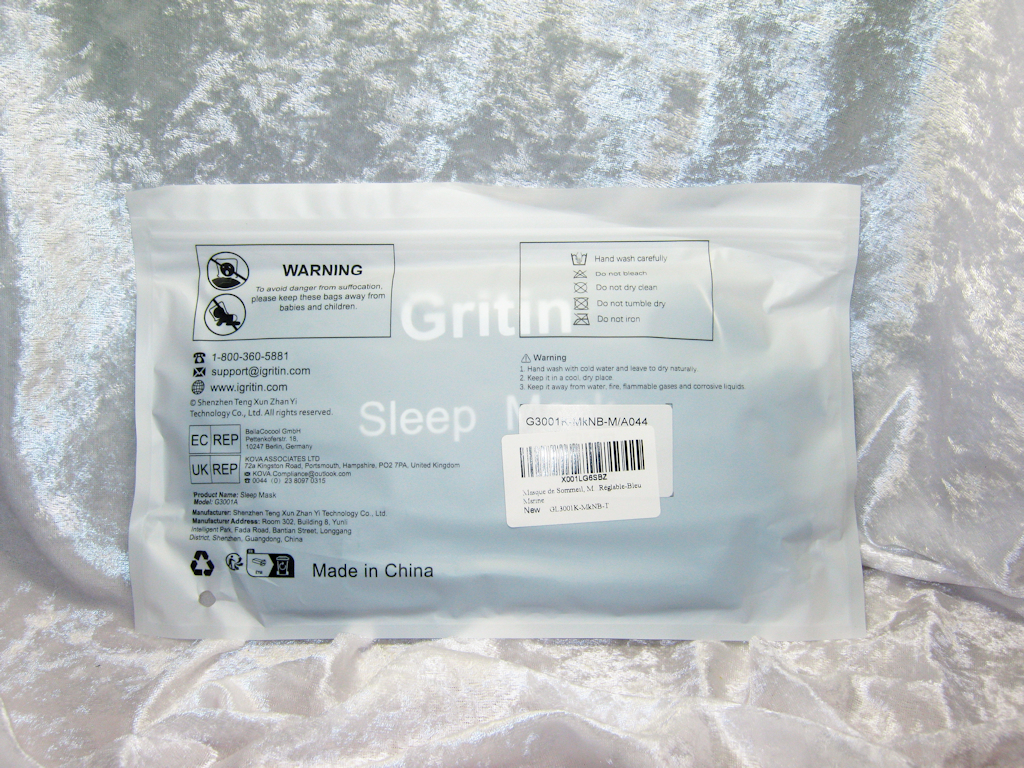Gritin Schlafmaske - Verpackung